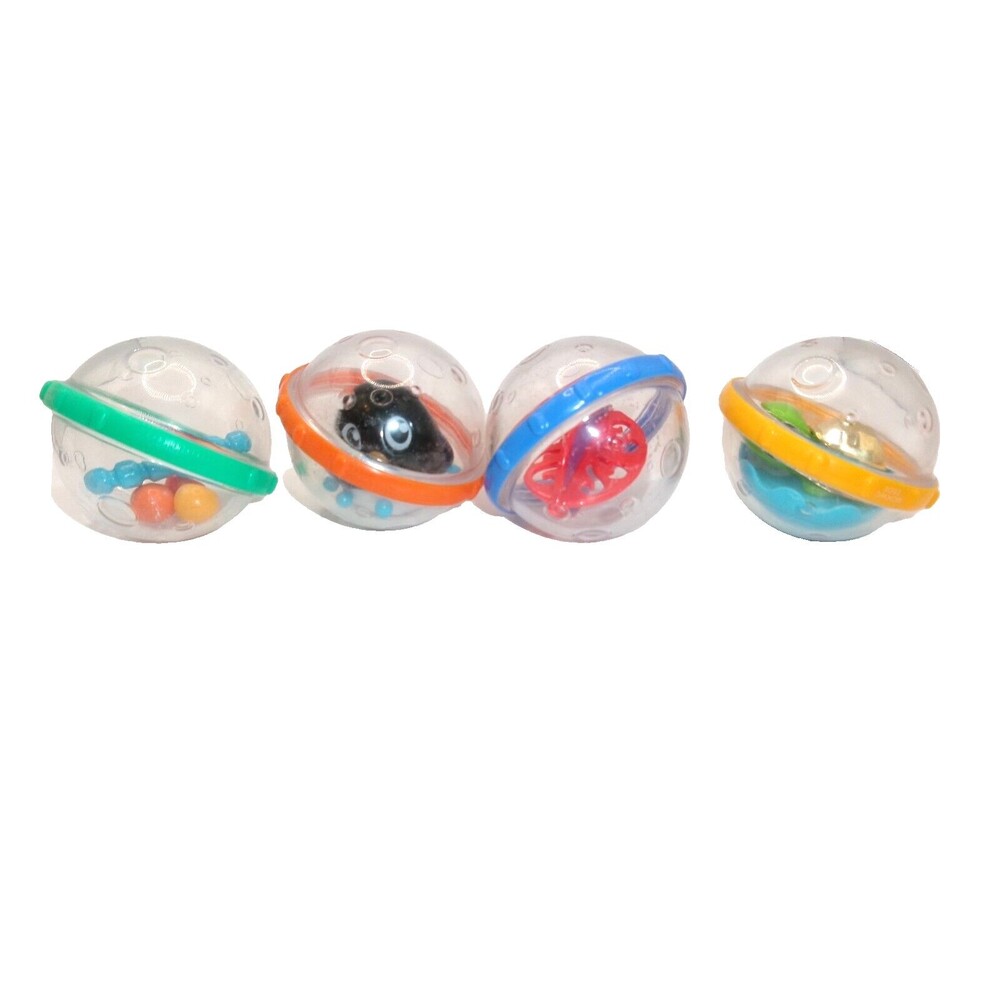 Munchkin Balls Rattles Turtle Penguin Spinner Toys Lot of 4 Baby Bath & Sensory